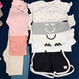 13 piece Mix Carter's Playful  Set - Pink, Gray, Black